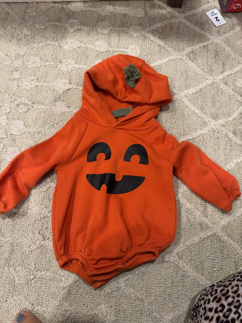 Baby toddler pumpkin sweatshirt onesie bodysuit